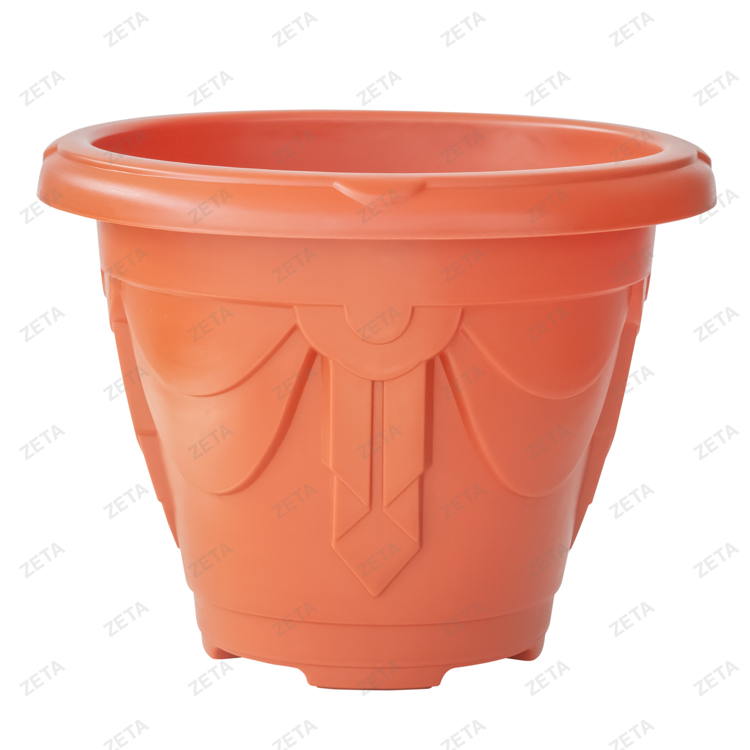 Горшок для цветов пластиковый №11 (коричневый)