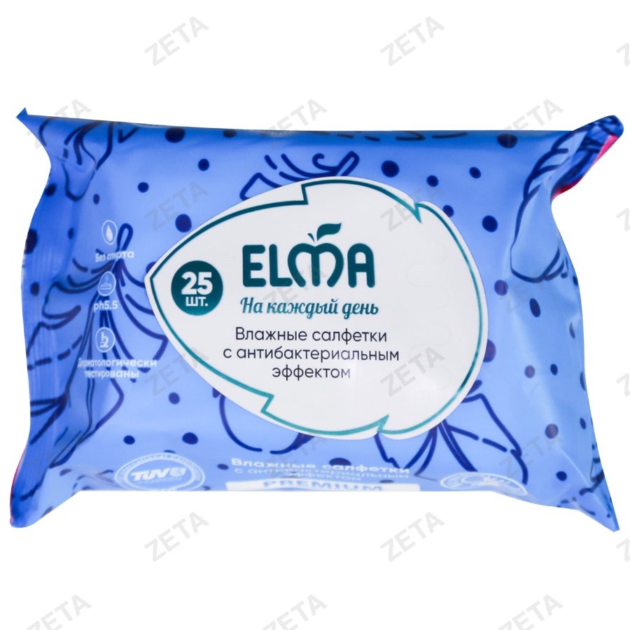 Cалфетки влажные Premium 25 шт. №501 Elma (Узб)