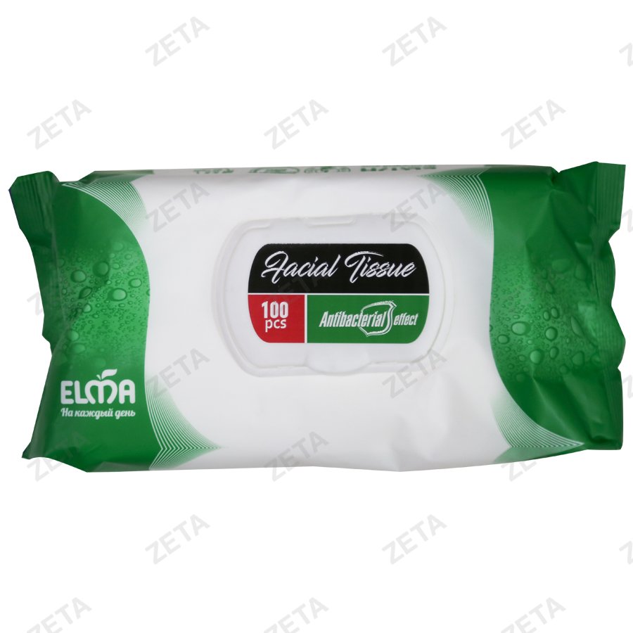 Cалфетки влажные Antibacterial 100 шт. №511 Elma (Узб)