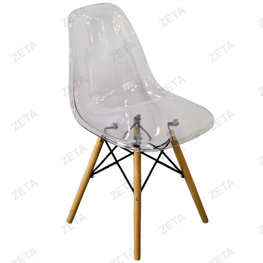 Стул пластиковый N02 (прозрачный) (ВИ)