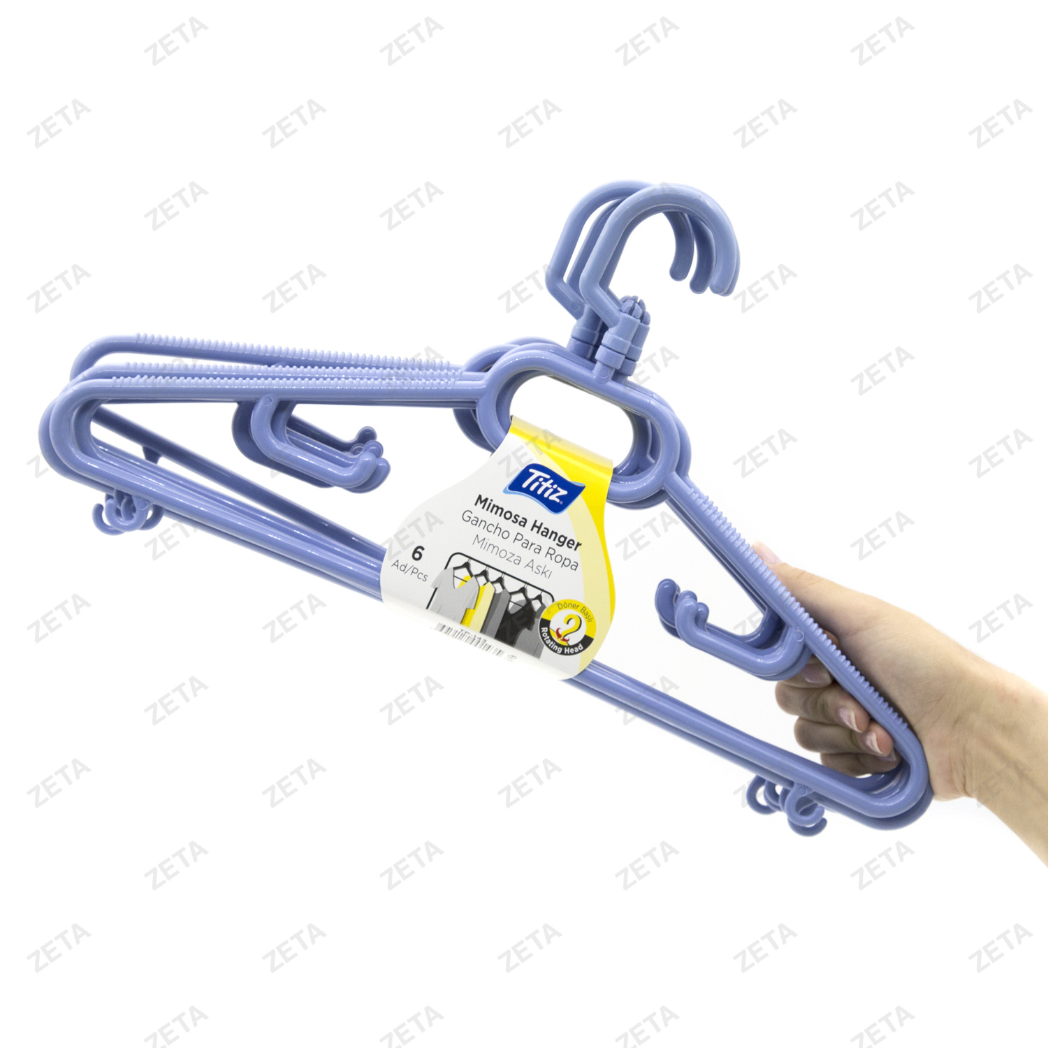 Вешалка-плечики пластиковые 6 шт. №ТР-143