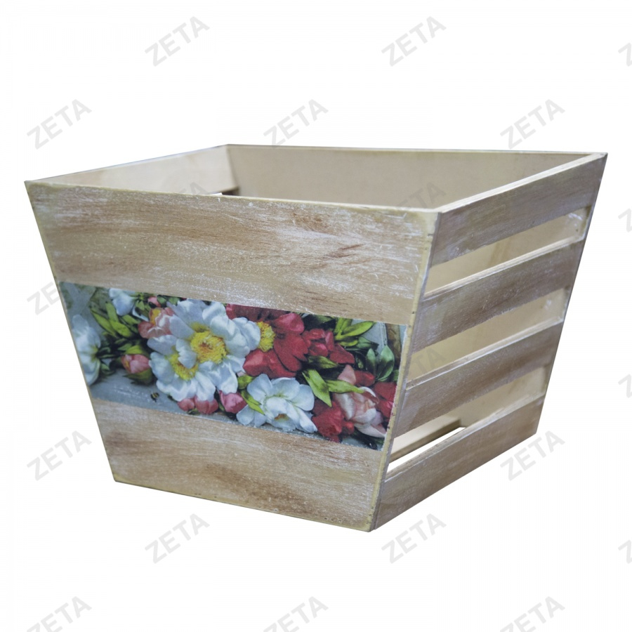 Декоративный ящик из фанеры D17 (с элементом декора) - изображение 1