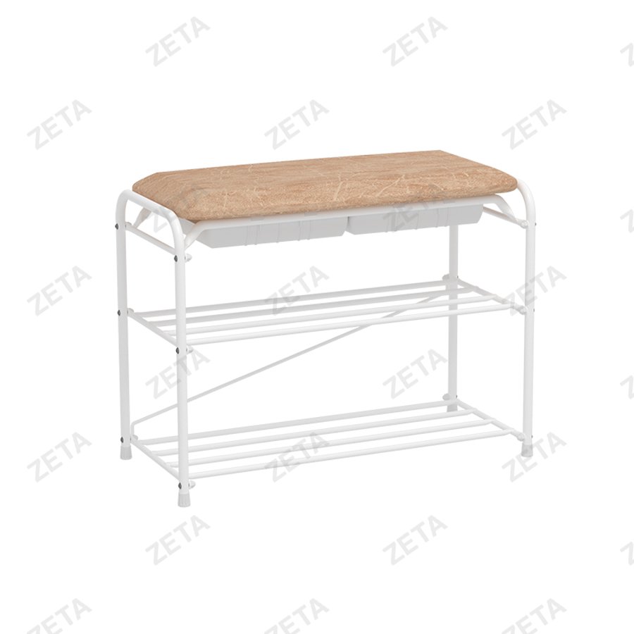 Подставка для обуви "Альфа 23" с сиденьем и ящиком (цвет на выбор) - изображение 1