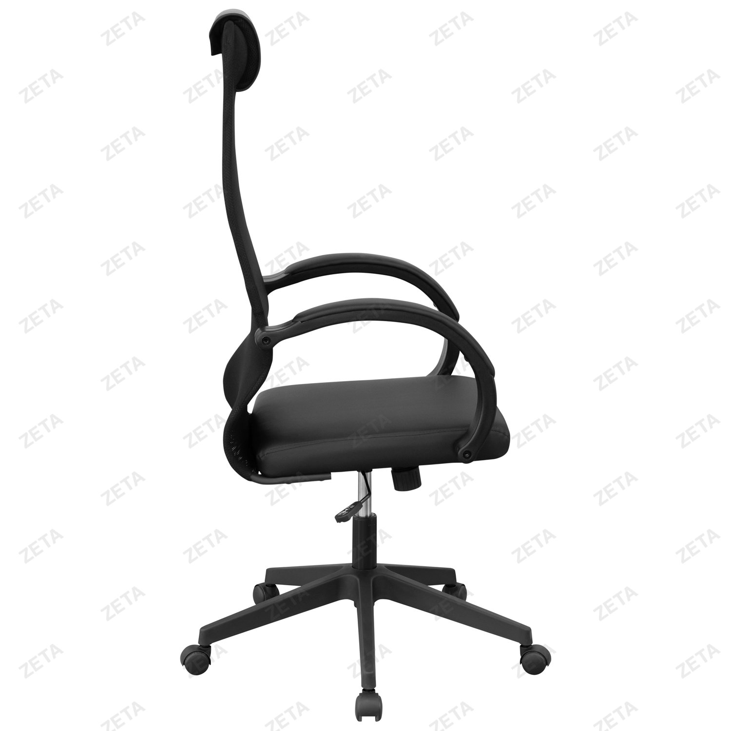 Кресло "EH-3C" с подлокотниками Fix (черный) (ВИ)