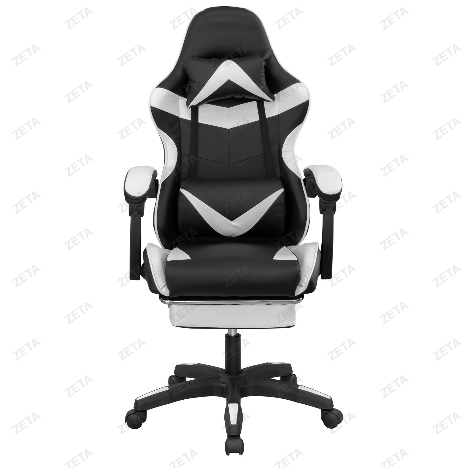 Кресло GM-202F (черный / белый) (ВИ)