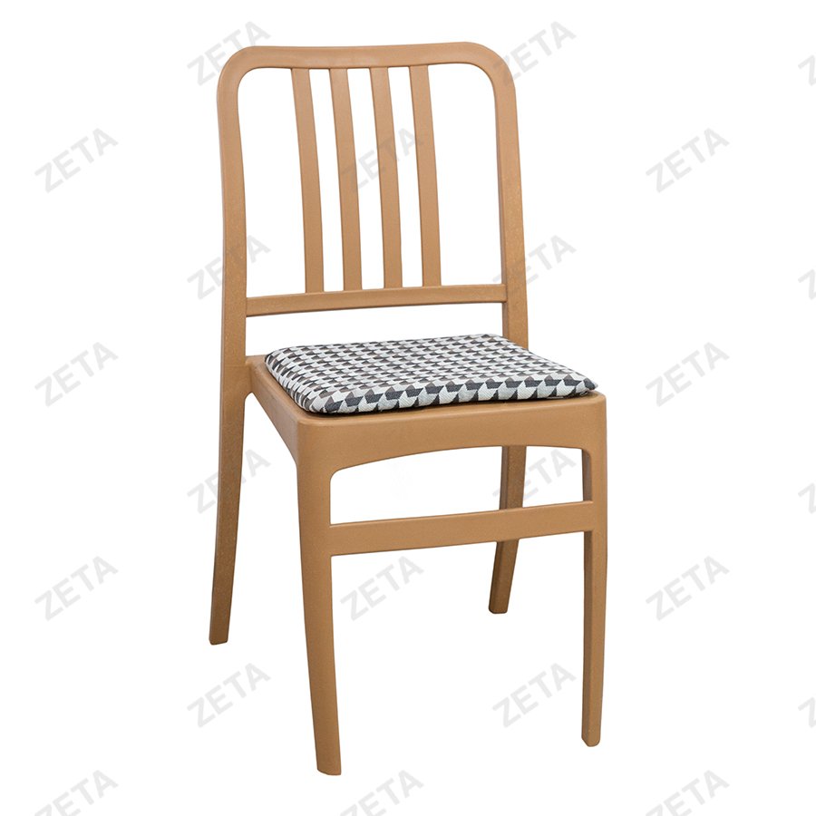 Стул пластиковый "Джеф" с мягким элементом (цветной)