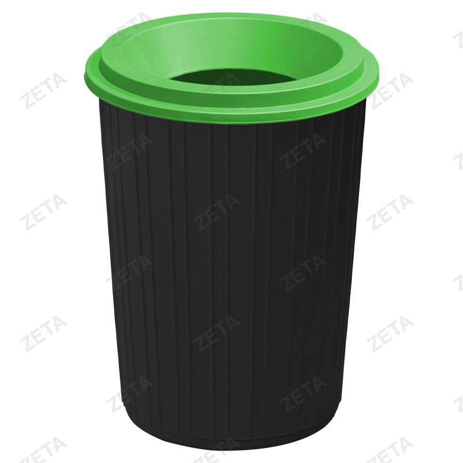 Мусорный бак с воронкообразной крышкой 75 л. (комбинированный)