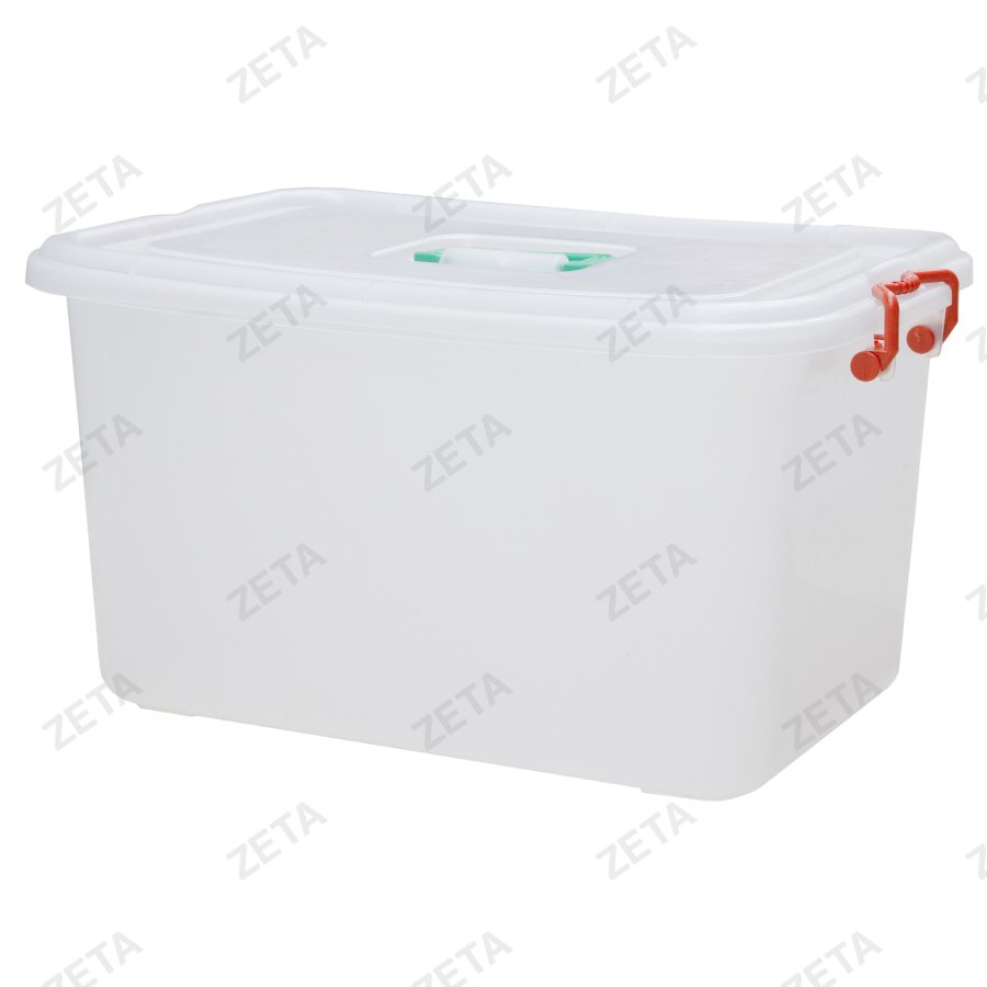 Контейнер пищевой прозрачный (27 л.) с крышкой