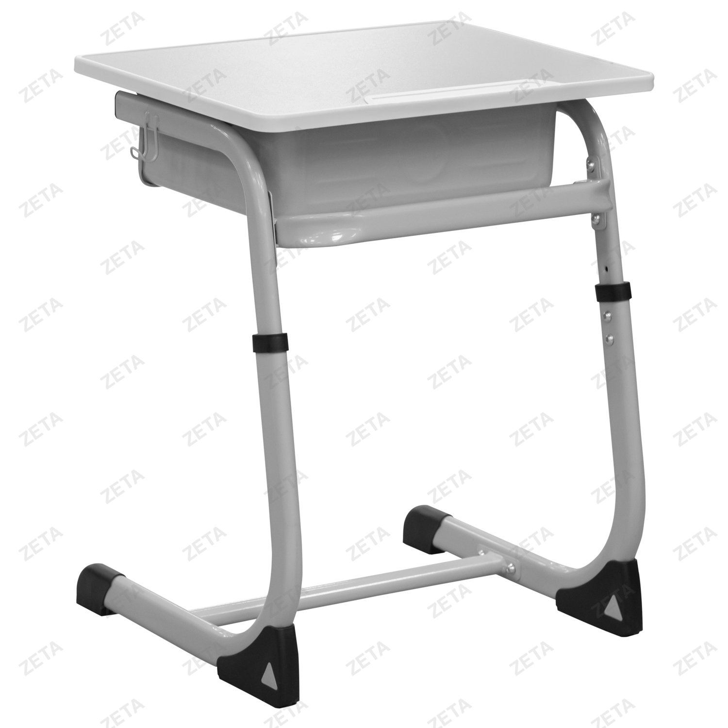 Парта школьная 1-местная + 1 стул, регулируемая №KZ-116 (серый) (ВИ)