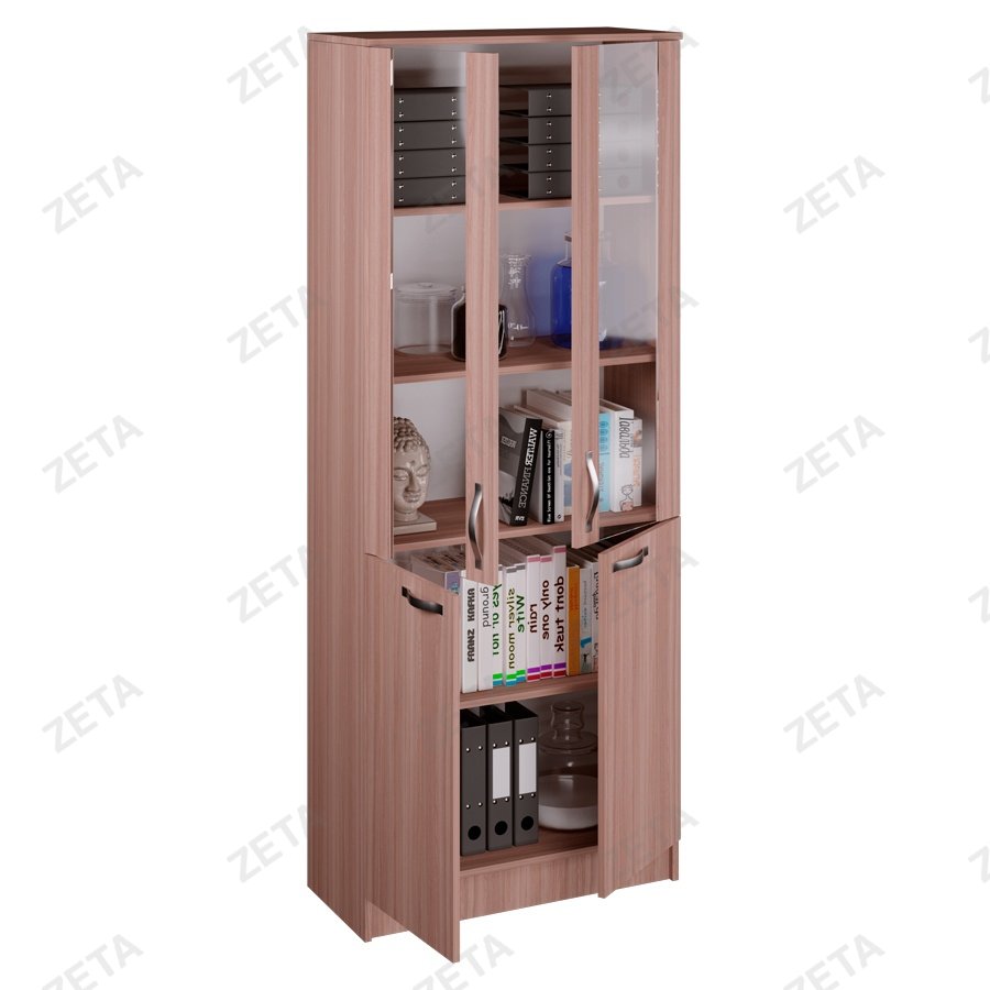 Стеллаж полузакрытый "КУЛ-124" (со стеклом)