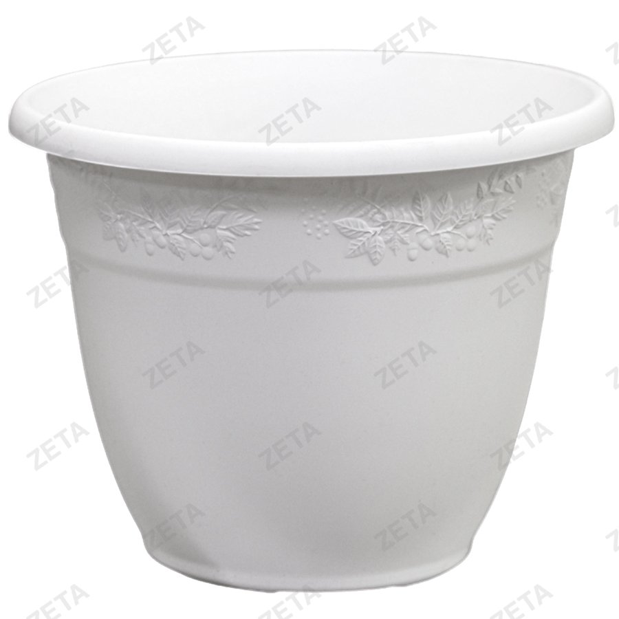 Кашпо для цветов Рябина 6 л. (белый)