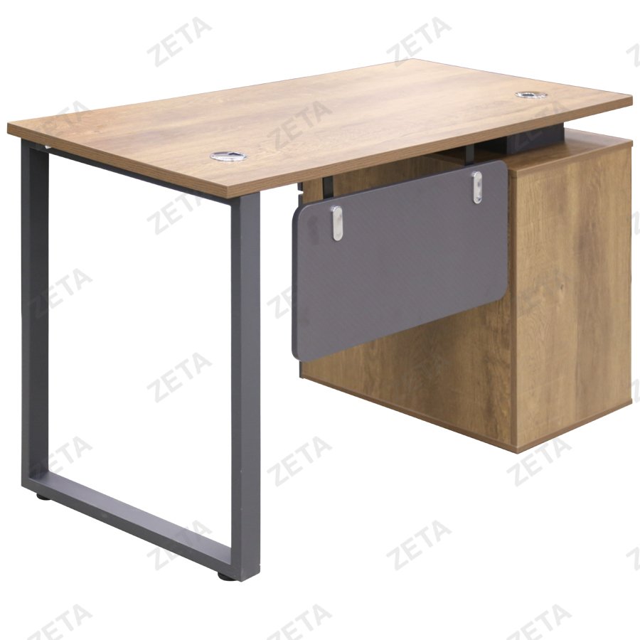 Стол OZ9116120000ST (коричневый дуб/темно-серый) (ВИ) - изображение 1