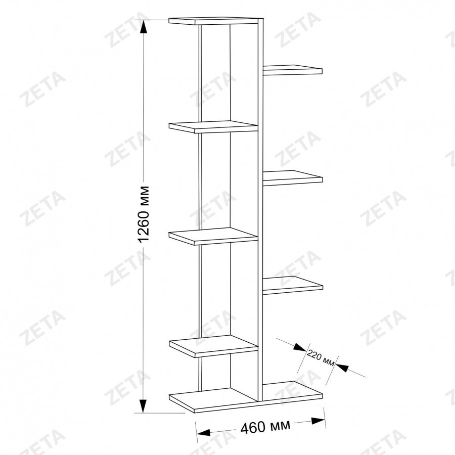 Стойка с полками "Светофор"