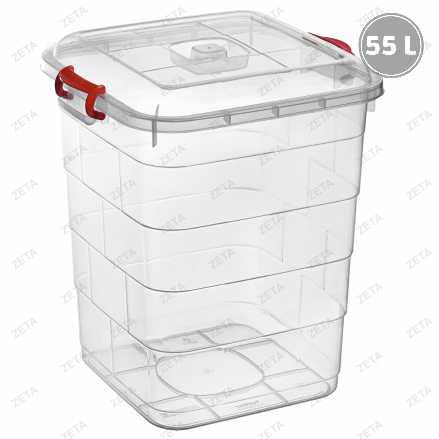 Контейнер с крышкой 55 л. №1112 96 - изображение 1