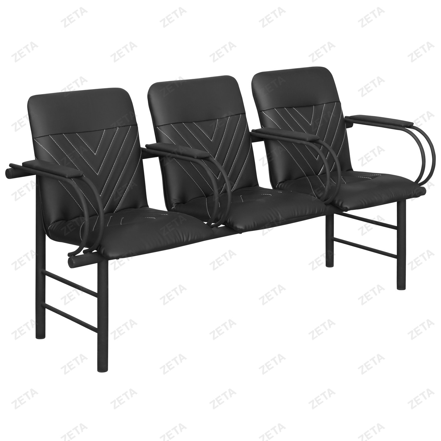 Скамья "Давут Lux" 3-х местная с 2-мя мягкими элементами - изображение 1