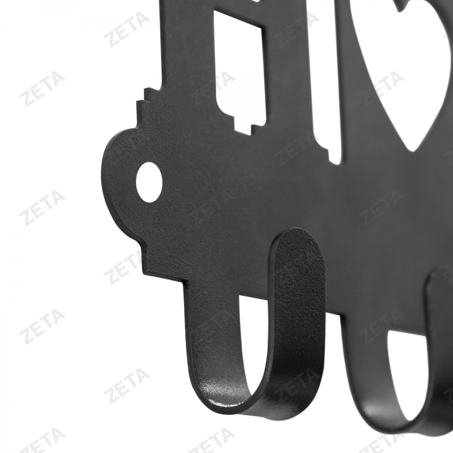 Ключница металлическая, настенная "Home"