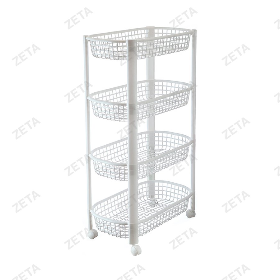 Полка овощная на колесах 4 секции