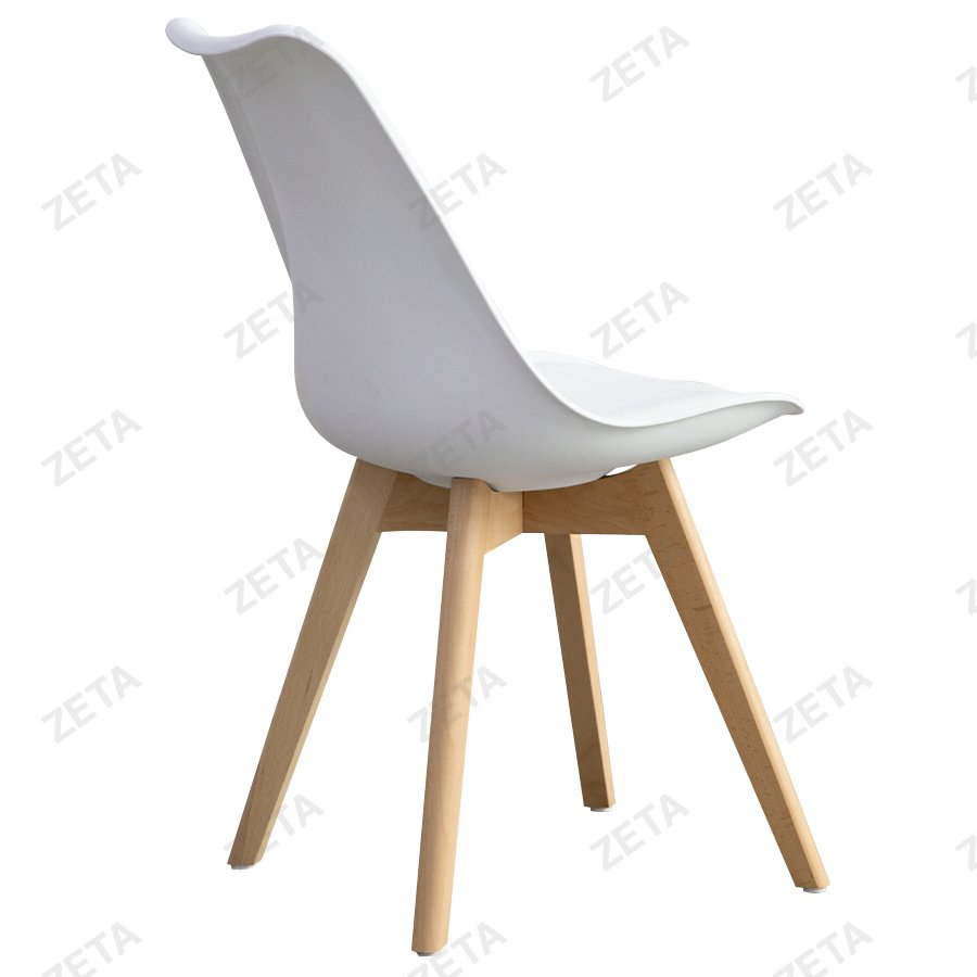 Стул пластиковый №C05 (белый) (ВИ)