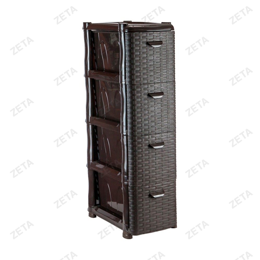 Комод 4 секции узкий "Ротанг" №М 2814