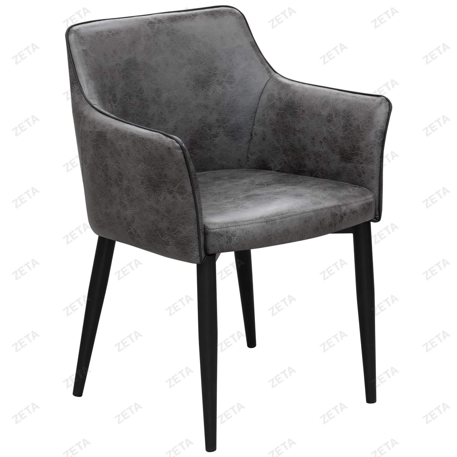 Стул DC-550 "Techno Fabric M69-1414" с черным кантом (темно-серый) (ВИ) - изображение 1