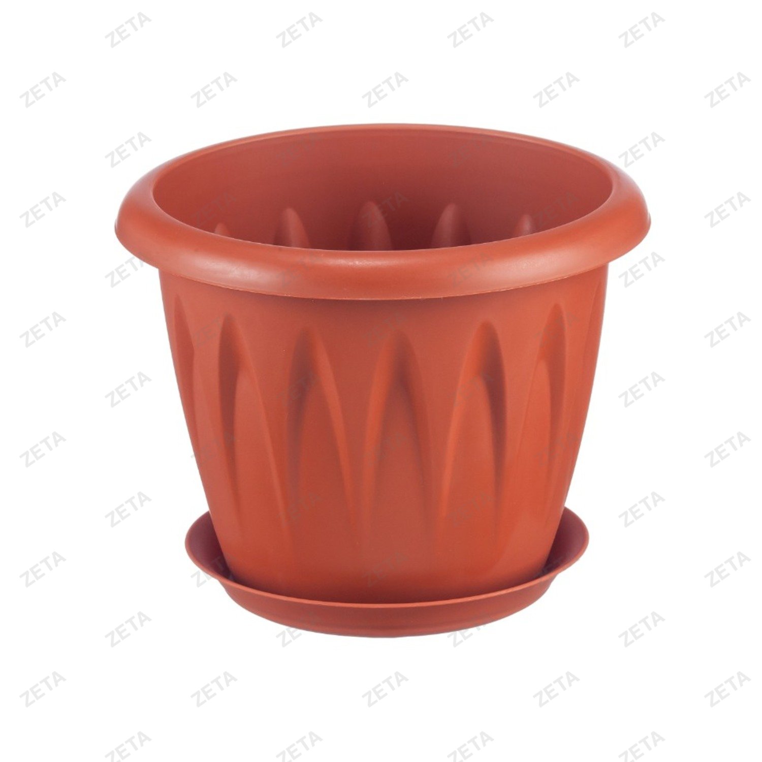 Кашпо 1 л. 140 мм. с поддоном "Алиция" М 3064