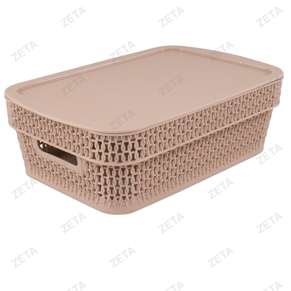 Корзина с крышкой 3 л. прямоугольная Ajur