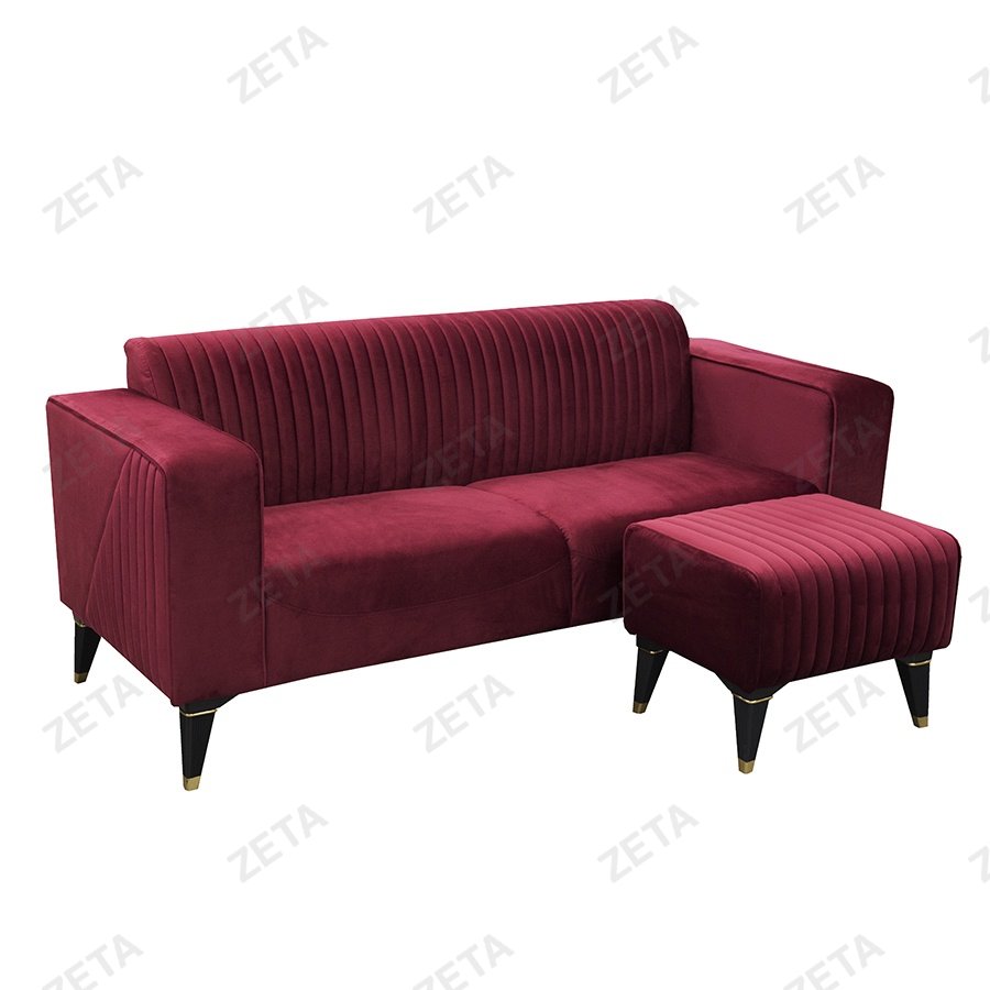 Диван "Калисто" (1950*800*850мм.) с пуфиком - изображение 1