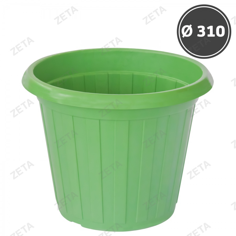 Горшок-кадка для цветов, цветной "М" (d310) - изображение 1