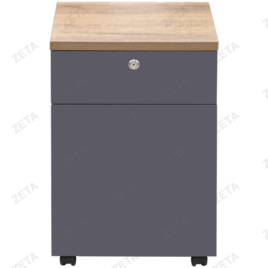 Тумба OZ9134000000ST (коричневый дуб/темно-серый) (ВИ)