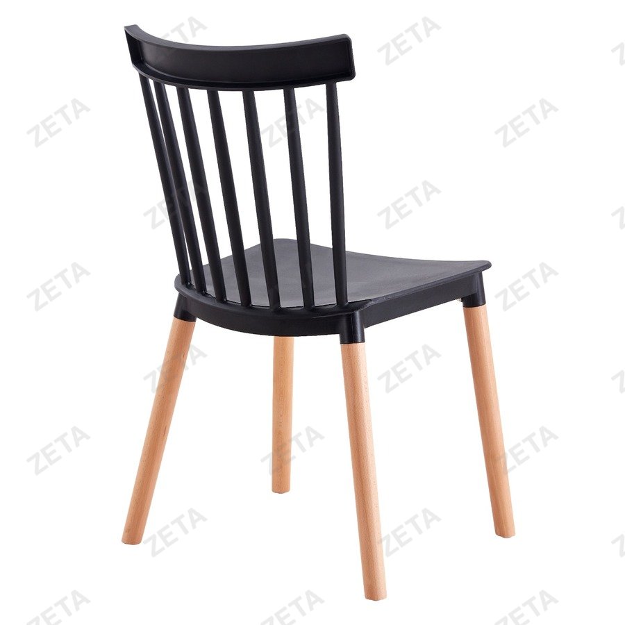 Стул пластиковый "C14" черный (ВИ)