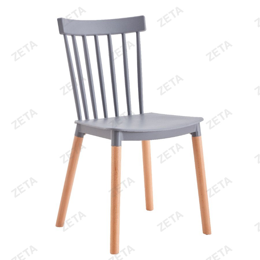 Стул пластиковый "C14" серый (ВИ) - изображение 1