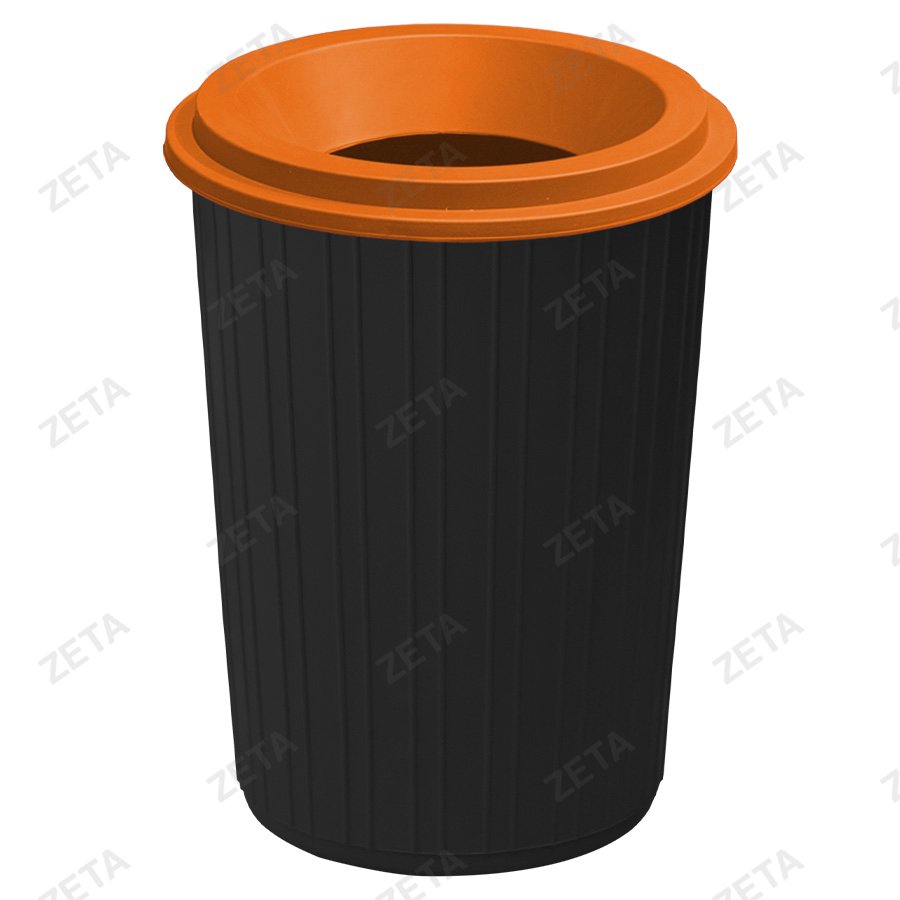 Мусорный бак с воронкообразной крышкой 75 л. (комбинированный)