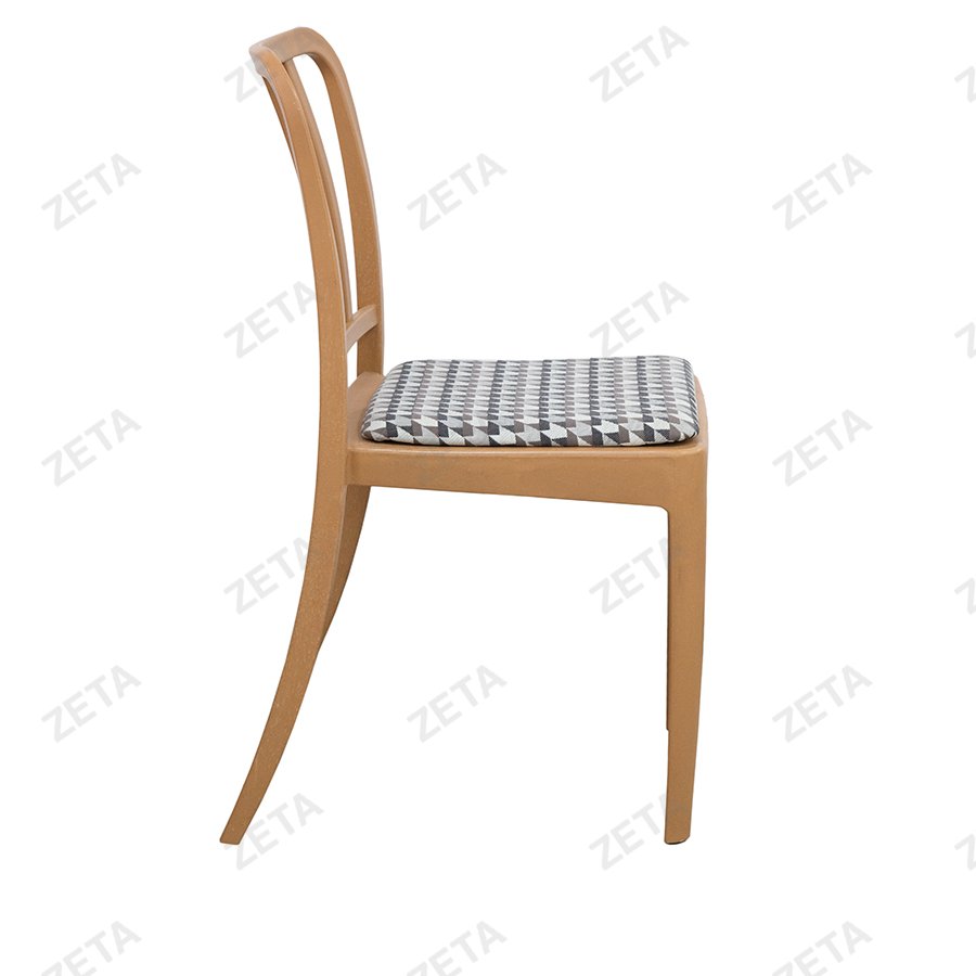 Стул пластиковый "Джеф" с мягким элементом (цветной)