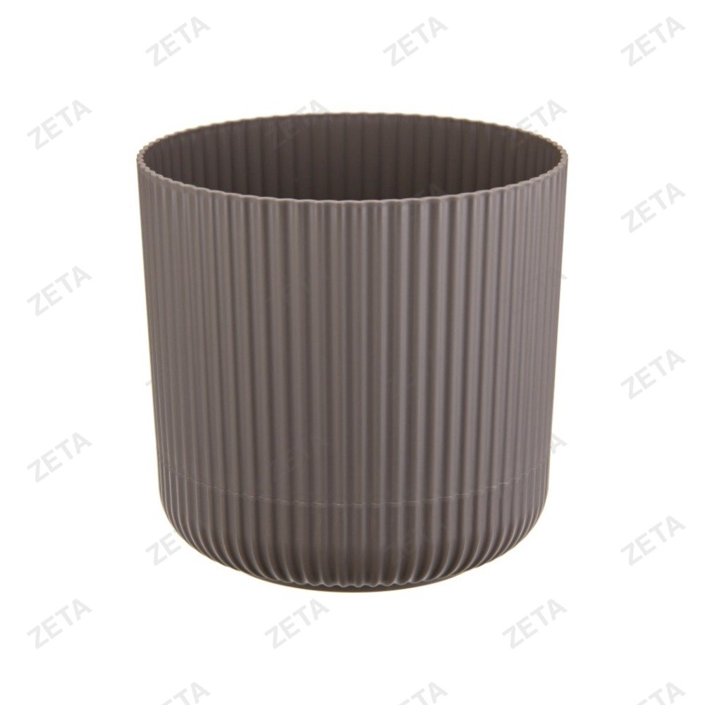 Кашпо 3,2 л. 180 мм. с пристегнутым поддоном "Вельвет" №М 3182