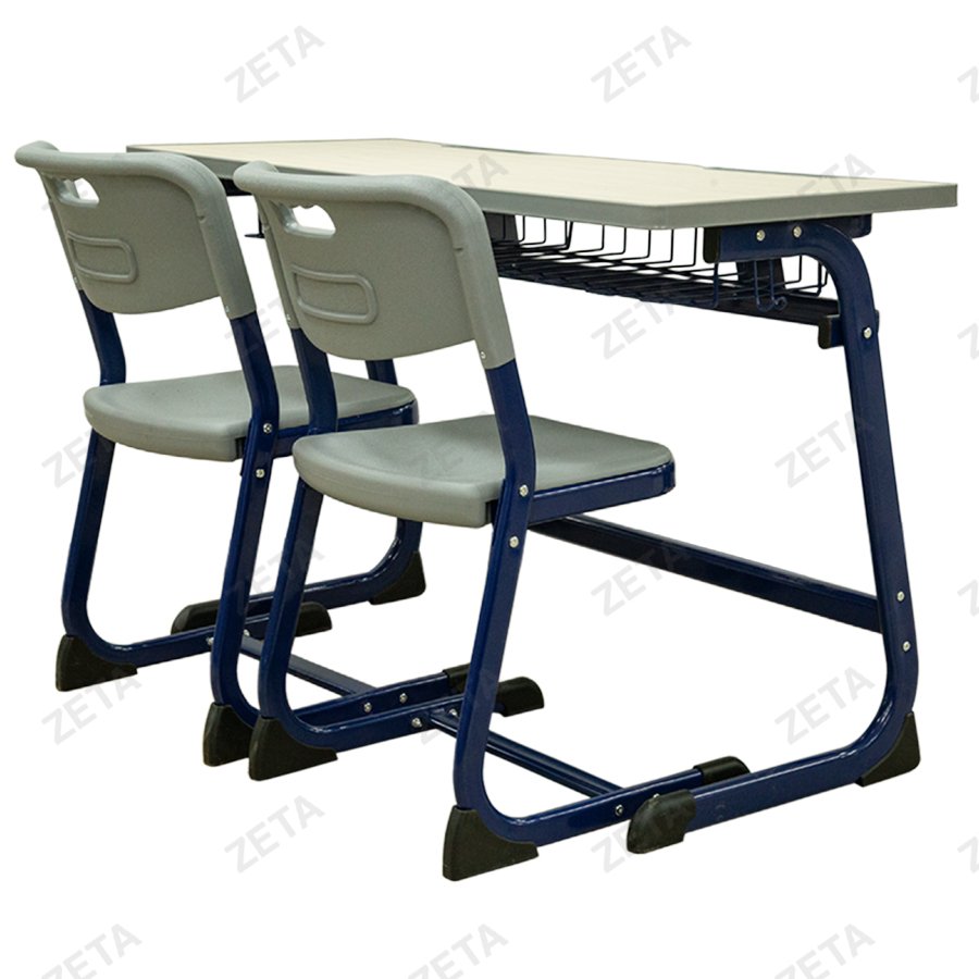 Парта школьная 2-х местная + 2 стула №AD-201A (ВИ)