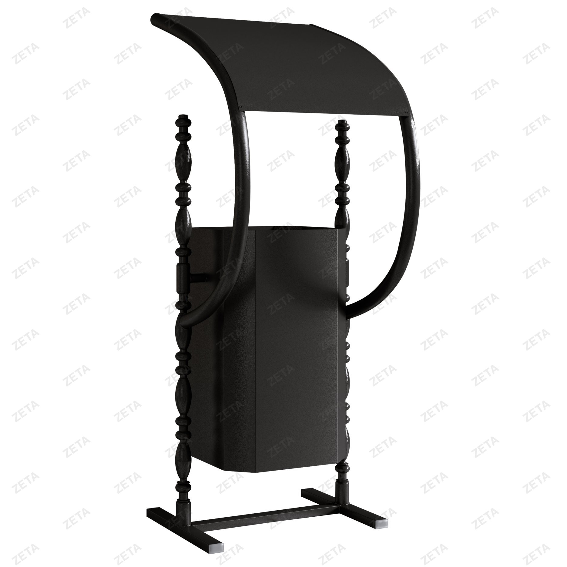 Урна металлическая высокая Валент (крытая) - изображение 1