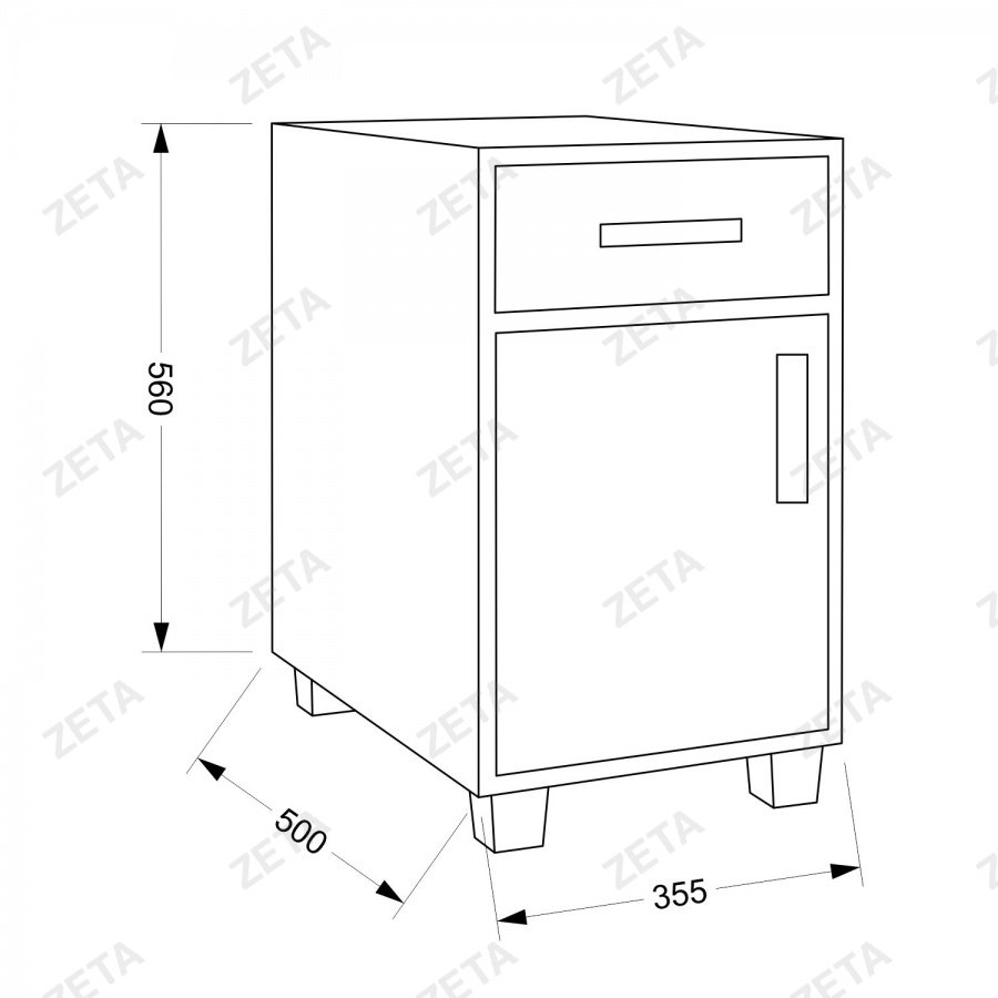 Тумба "КУЛ-Т" (на ножках)