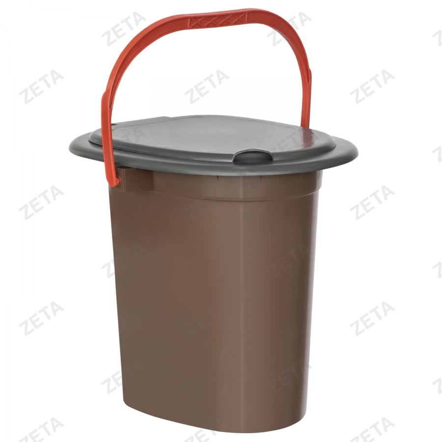 Ведро-туалет с крышкой, цветное