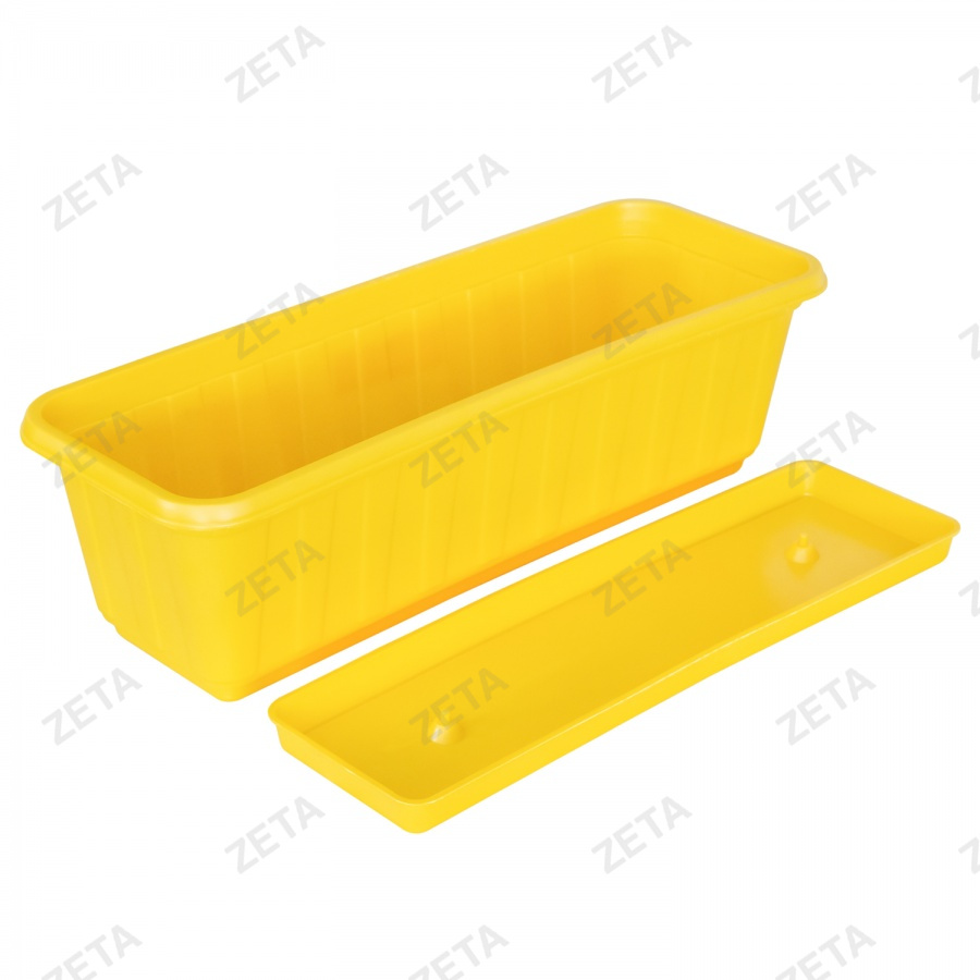 Горшок прямоугольный, с поддоном (53 см)