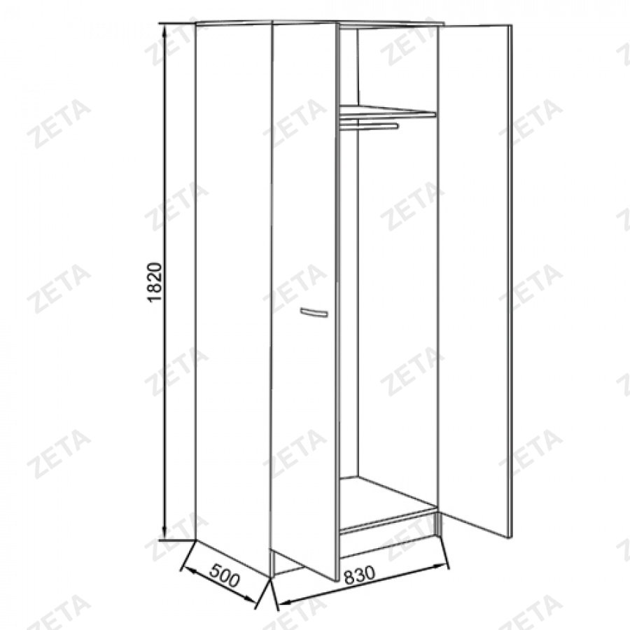 Шкаф для одежды "КУЛ ШО-2"