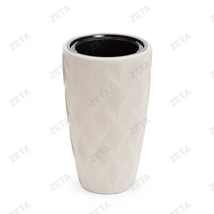 Кашпо 24л "Флэйм" со вставкой (Альтернатива) (М8883)