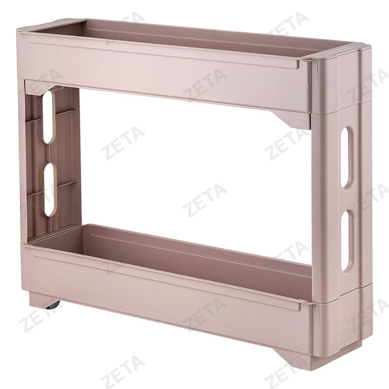 Этажерка Keeplex Regular на колесиках, 53,7*13,3*45 см, двухсекционная, узкая