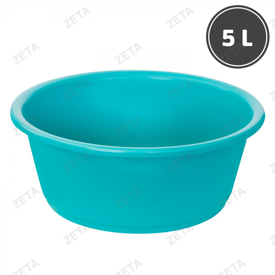 Таз пластиковый, цветной (5 л.) - изображение 1