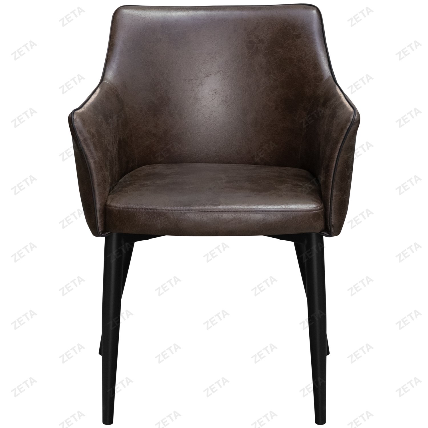 Стул DC-550 "Techno Fabric M69-1408" с черным кантом (темно-коричневый) (ВИ)