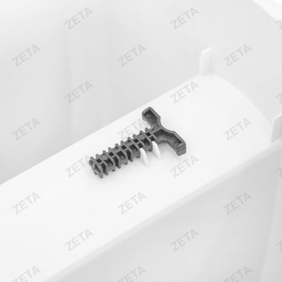 Горшок для цветов балконный с фиксаторами, белый (40 см)