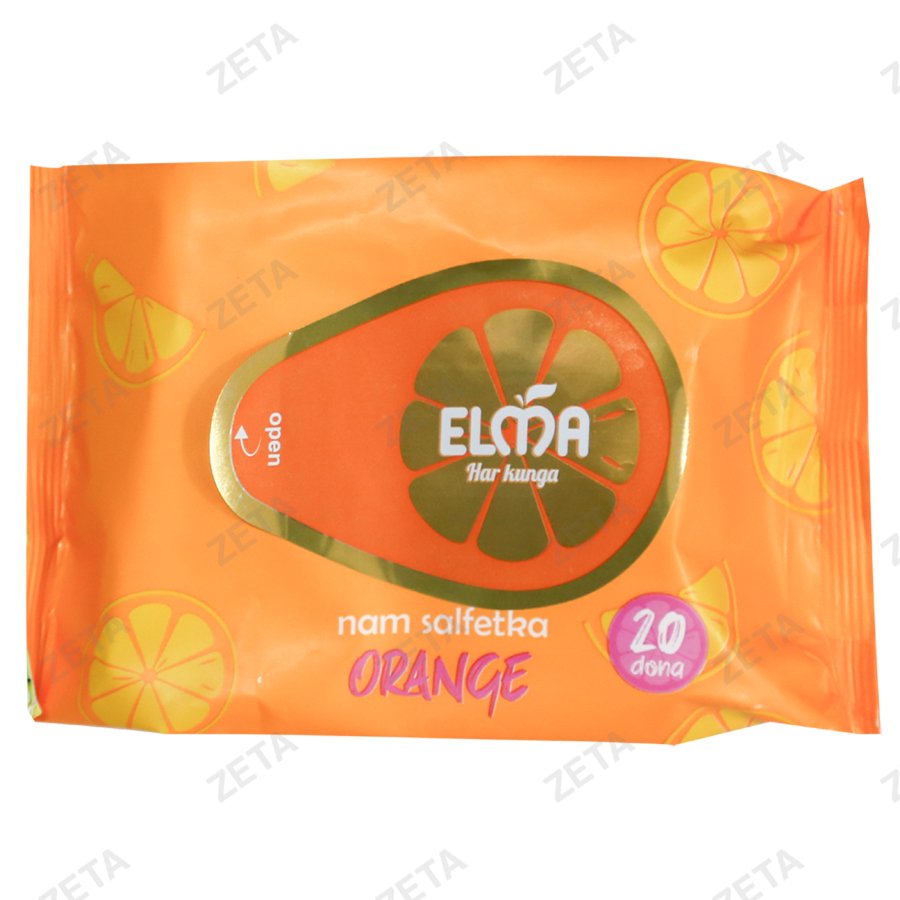 Cалфетки влажные Avocado/Orange 20 шт. №517 Elma (Узб)