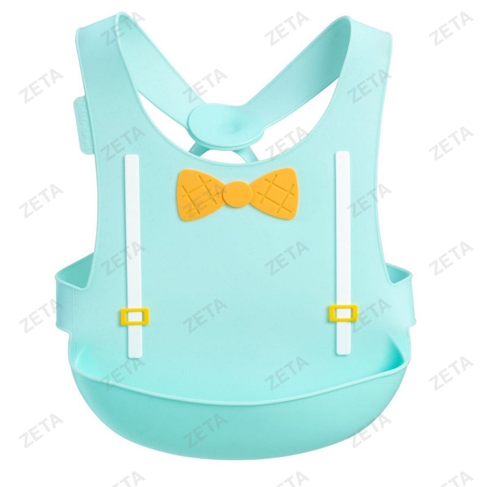 Нагрудник силиконовый с застежкой на спине