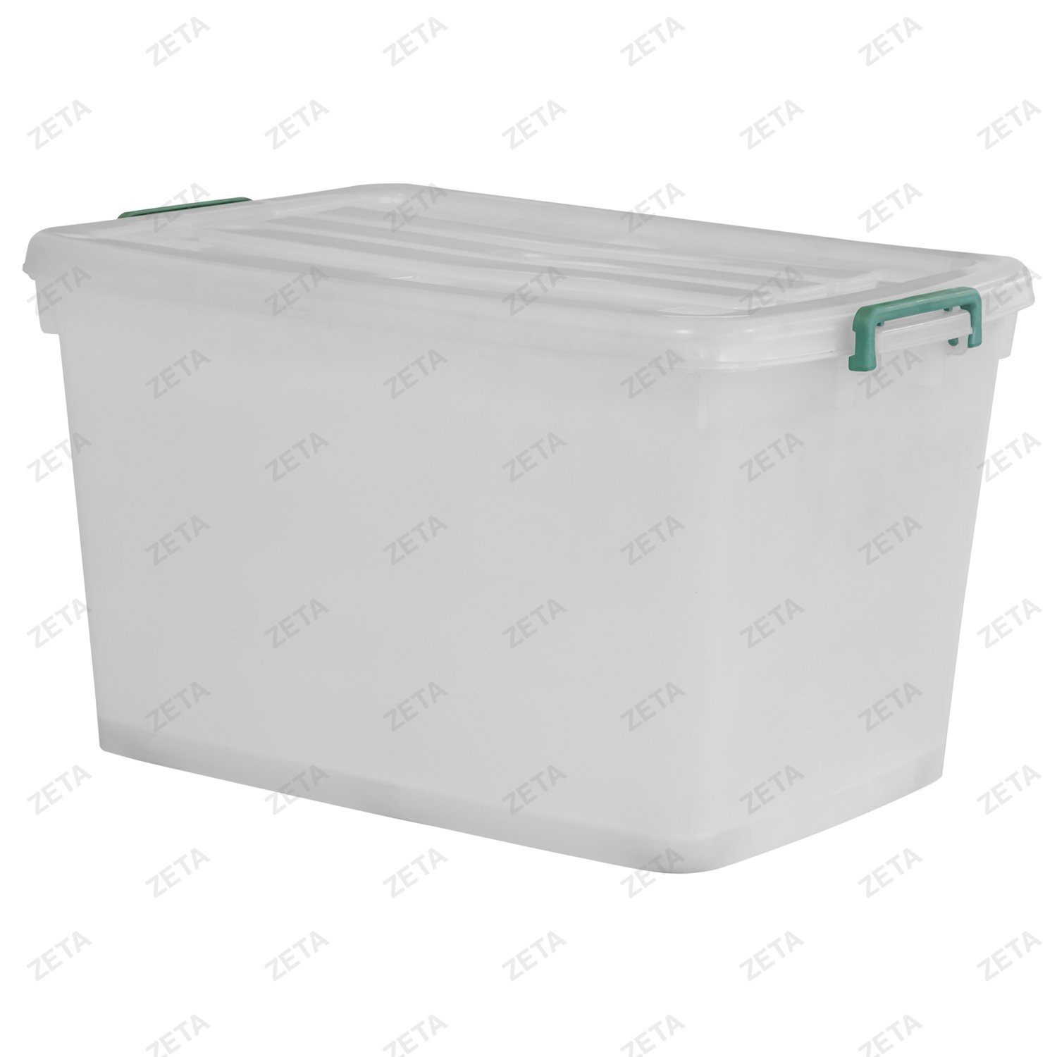 Контейнер пищевой с цветной крышкой на колесиках (пищевой пластик) (82 л.)