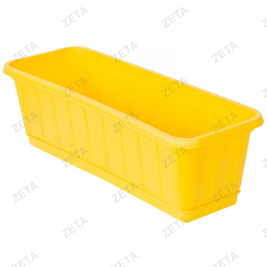 Горшок прямоугольный, с поддоном (53 см)