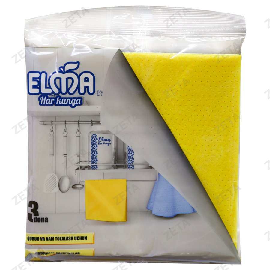 Cалфетки универсальные 3 шт. №606 Elma (Узб) - изображение 1